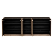 Uttermost Kelvin 5-Doors Solid Mahogany Wood Frame Media Console in Teak