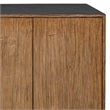 Uttermost Kelvin 5-Doors Solid Mahogany Wood Frame Media Console in Teak