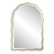 Uttermost Contemporary Scalloped Edges Mirror in Gold