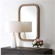 Uttermost Farmhouse Rectangular Wall Mirror in Brown
