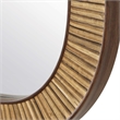 Uttermost Farmhouse Rectangular Wall Mirror in Brown