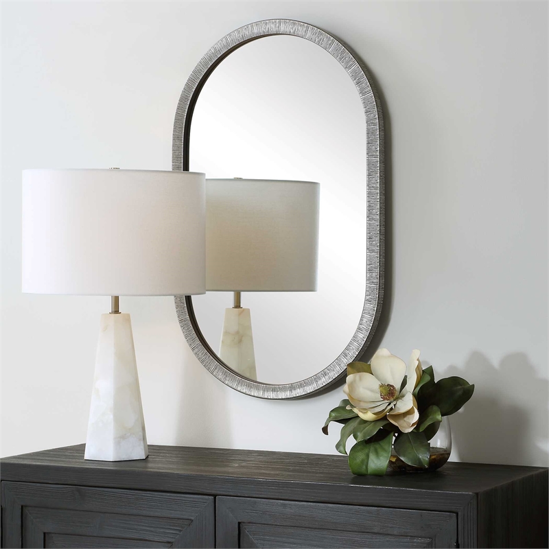 Uttermost Contemporary Mirror in Gray