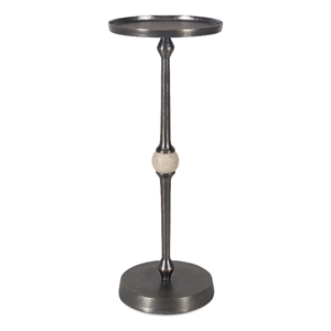Uttermost Aluminum and Iron Accent Table in Bronze