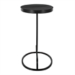 Uttermost Aluminum and Iron Accent Table in Black