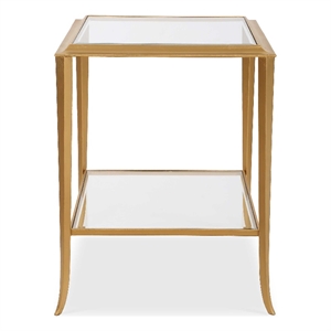 Uttermost Contemporary End Table in Gold