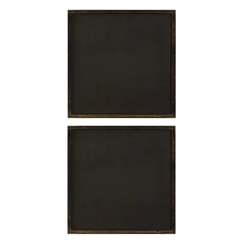 Uttermost Golden Terrain Wooden Wall Decor in Brown (Set of 2)