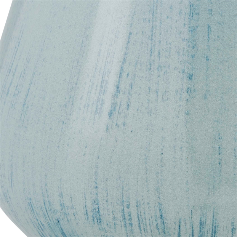 Uttermost Flare Spire Indoor-Outdoor Ceramic Vase in Blue