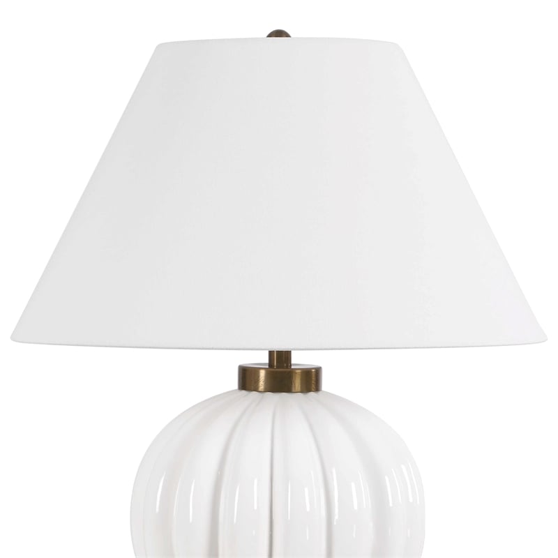 Uttermost Irena Sphere Table Lamp in White