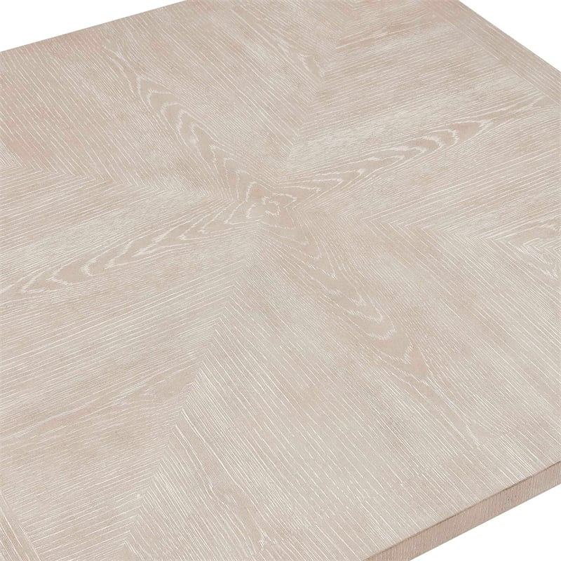 Uttermost Noval Square Dining Game Table in White