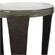 Uttermost Renaud Dark Drink Table in Bronze