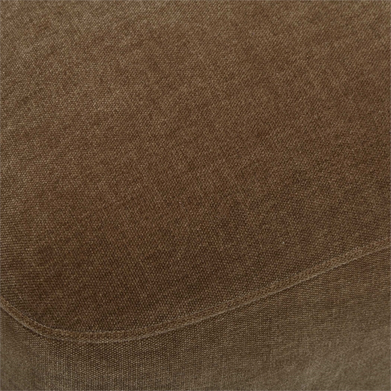 Uttermost Outlook Modern Velvet Dining Chair in Brown