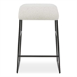 Uttermost Arcane Dyed Polyester Upholstered Counter Stool in Ecru