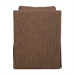 Uttermost Luisa Pinstripe Swivel Chair in Brown