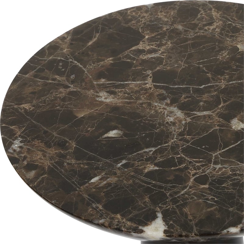 Uttermost Hastings Marble Accent Table in Black