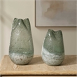 Uttermost Chianti Seeded Glass Vases in Blue (Set of 2)