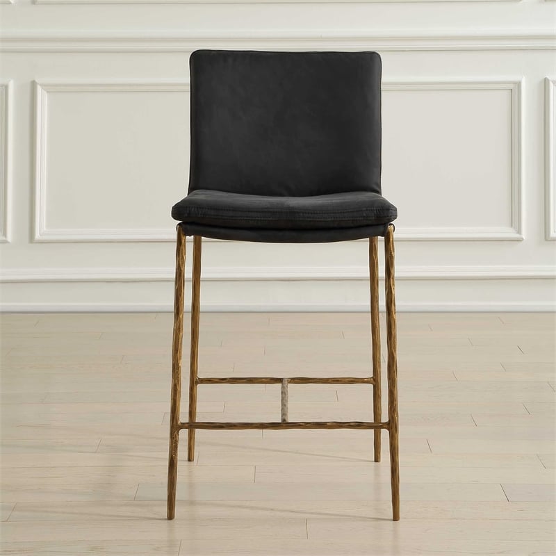 Uttermost Ascend Counter Stool in Charcoal