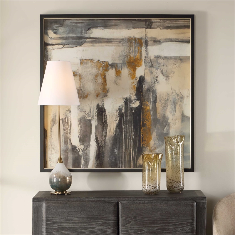 Uttermost Landslide Framed Abstract Print in Multi-Color
