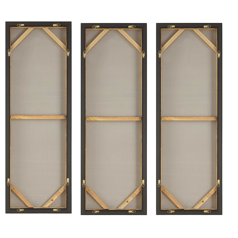 Uttermost Smoke Break Hand Painted Modern Art in Multi-Color (Set of 3)
