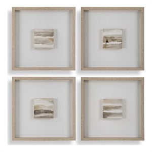 Uttermost Studying Sepia Hand Painted Canvases in Multi-Color (Set of 4)
