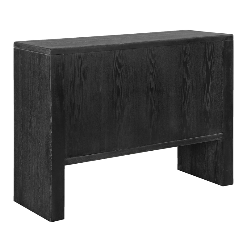 Uttermost Bierk Dark Stain 2 Door Cabinet in Black