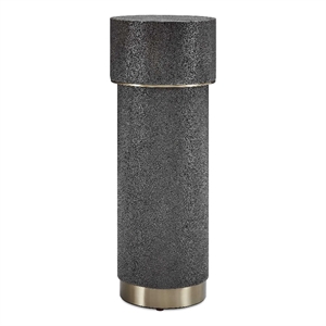 Uttermost Wessex Charcoal Drink Table with Brass Accents