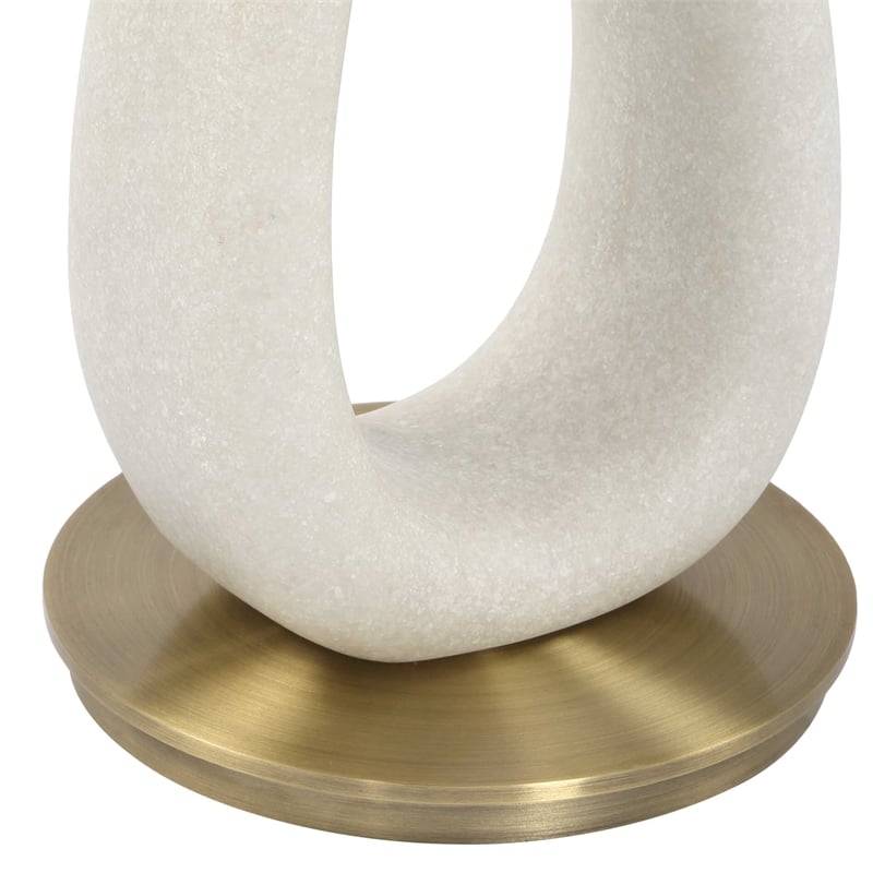 Uttermost Sonia Modern Accent Table in Brass