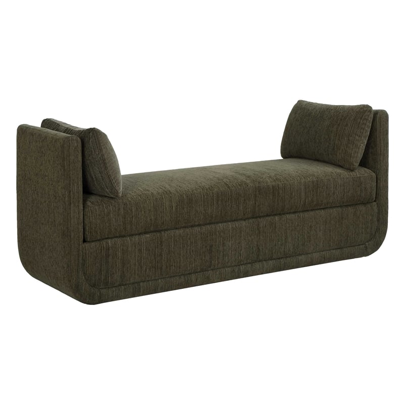 Uttermost Abound Oversized Herb Bench in Green