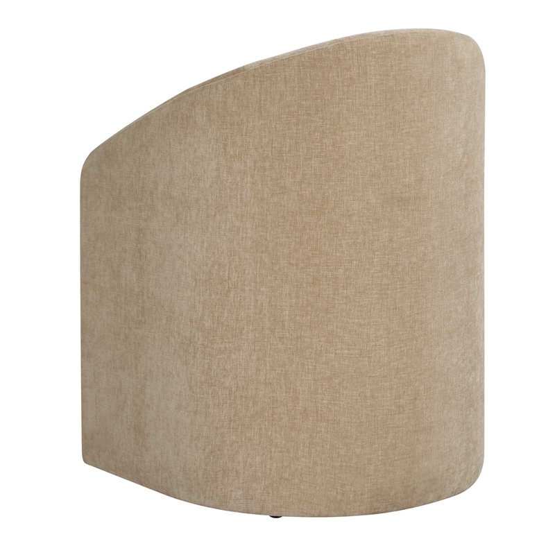 Uttermost Harbor Crosshatched Polyester Velvet Dining Chair in Flax