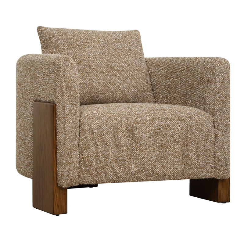 Uttermost Halligan Upholstered Accent Chair in Brown