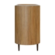 Uttermost Reese Pleated 2-Door Cabinet in Woodtone