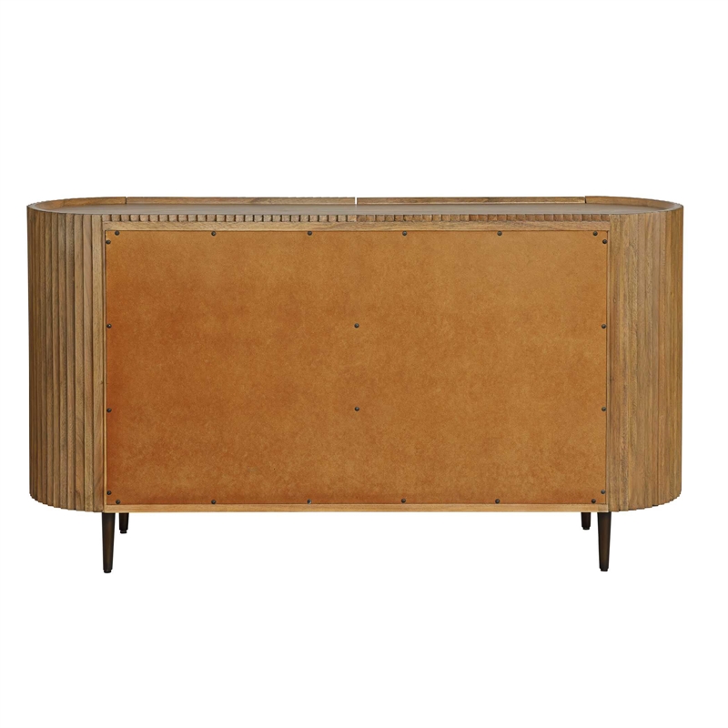 Uttermost Reese Pleated 2-Door Cabinet in Woodtone