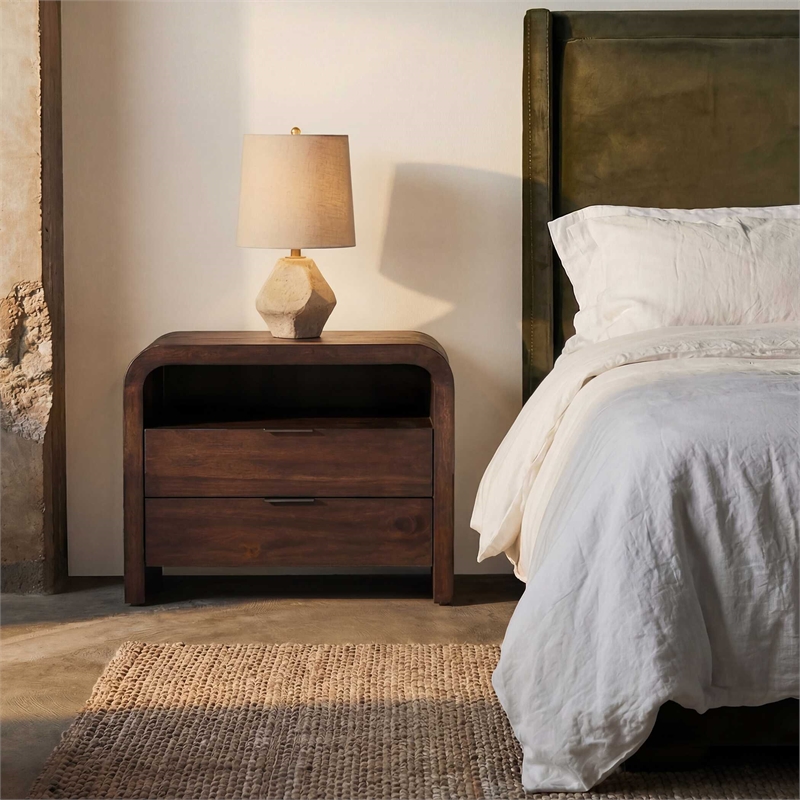 Uttermost Decatur Side Table in Dark Walnut