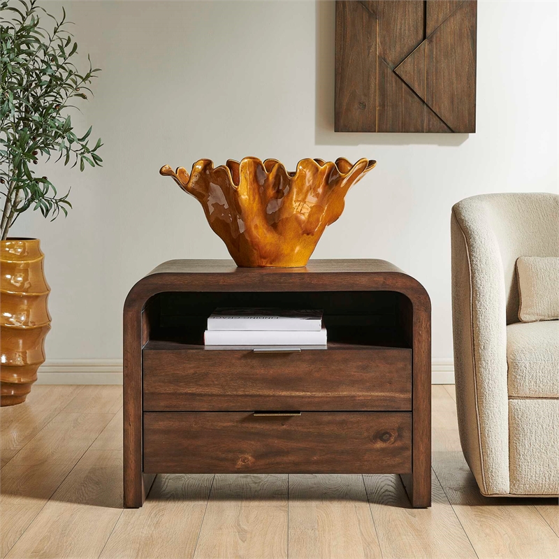 Uttermost Decatur Side Table in Dark Walnut