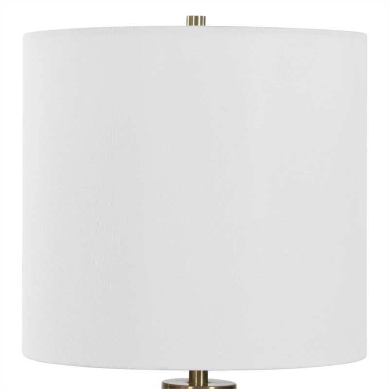 Uttermost Aspis Glass Table Lamp in Green