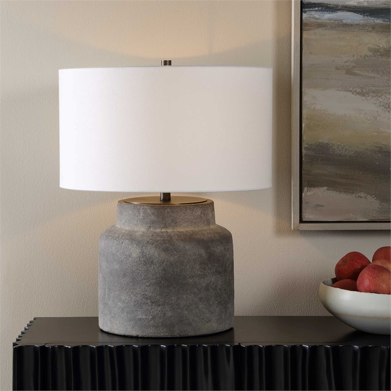 Uttermost Benedet Table Lamp in Gray Wash