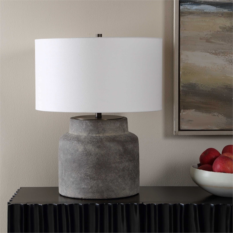 Uttermost Benedet Table Lamp in Gray Wash