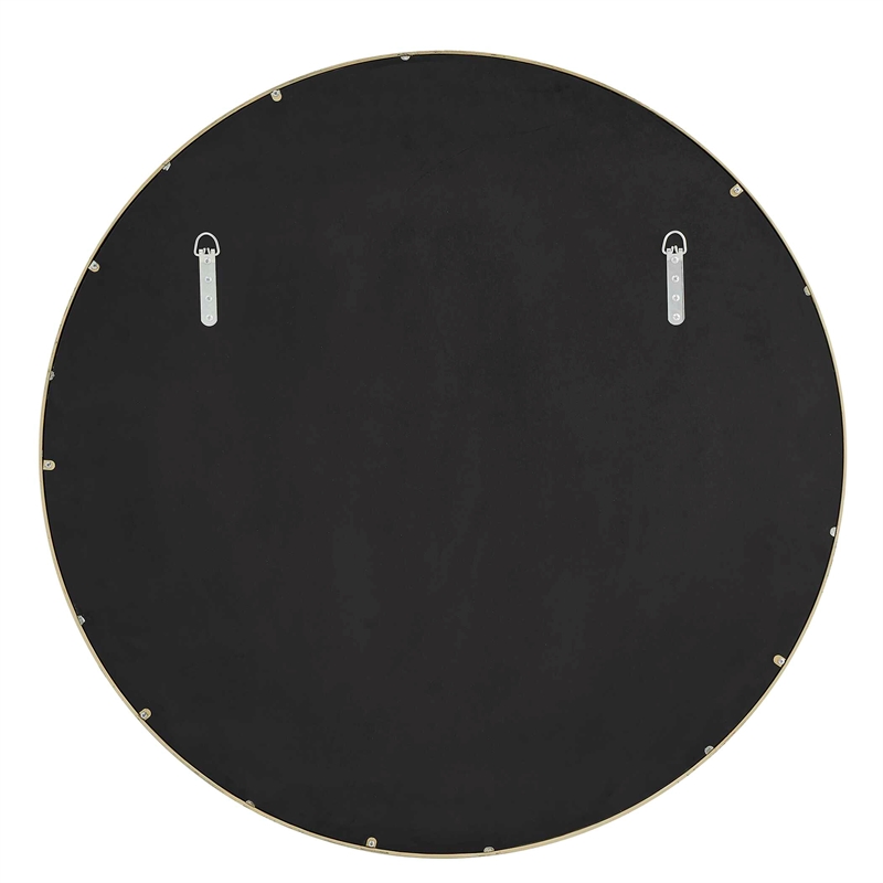 Uttermost Crinkle Round Mirror in Brass and Gold