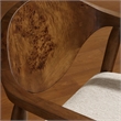 Uttermost Augusta Dining Chair in Burl Brown and White