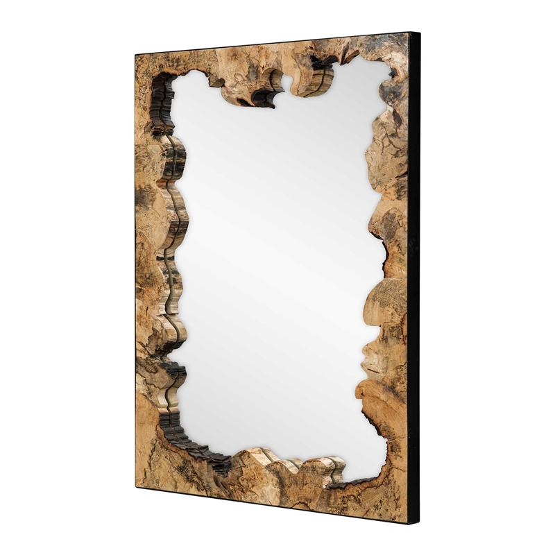 Uttermost Abraham Wood Mirror in Woodtone