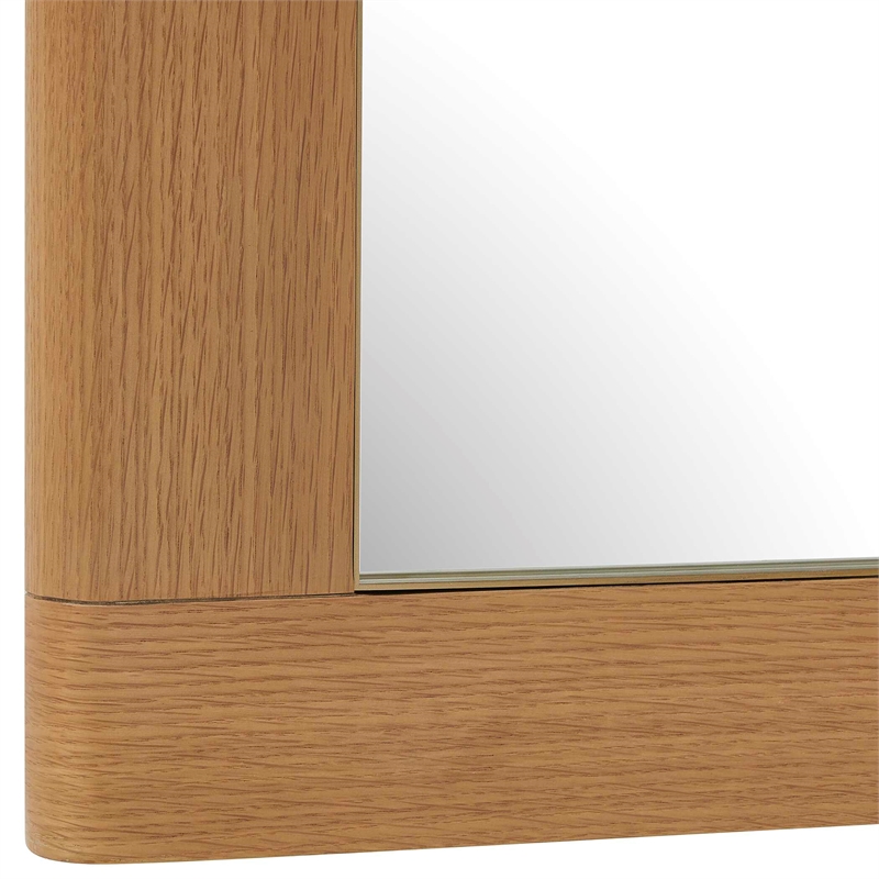 Uttermost Bishop Gunstock Mirror in Oak Woodtone