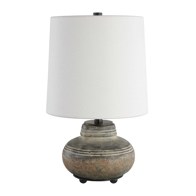 Uttermost Wester Ceramic Table Lamp in Brown and Gray