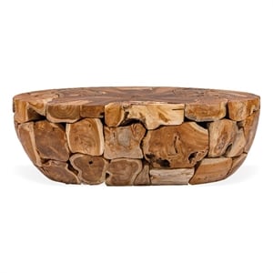 Uttermost Gareis Teak Coffee Table in Teak Woodtone