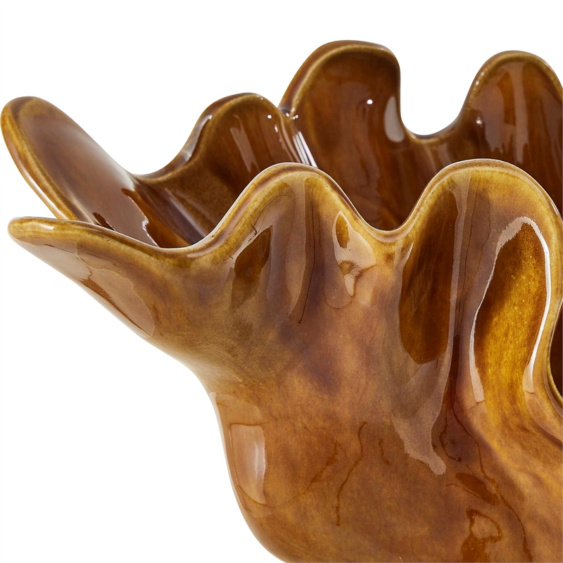 Uttermost Amber Tide Indoor-Outdoor Bowl in Brown