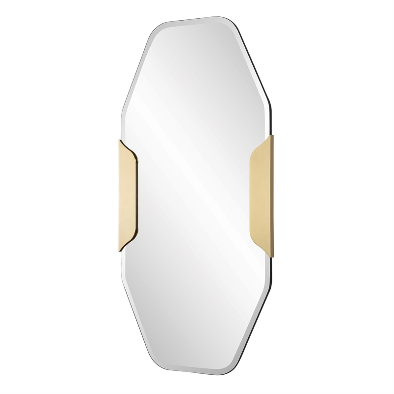 Uttermost Makari Mirror in Antique Brass and Gold