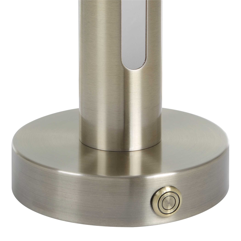 Uttermost Tron Rechargeable LED Accent Lamp in Brass and Gold