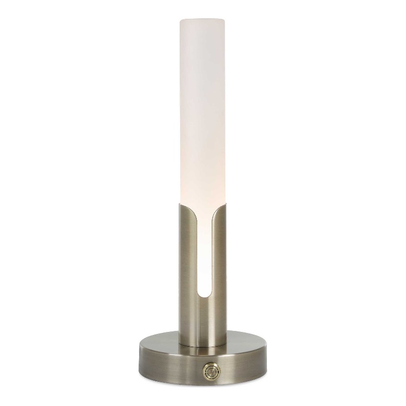 Uttermost Tron Rechargeable LED Accent Lamp in Brass and Gold