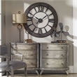 Uttermost Ronan Wood and Metal Wall Clock in Dark Rustic Bronze/Gray