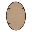 Uttermost Sherise Oval Metal and Glass Wall Mirror in Light Distressed Bronze