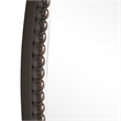 Uttermost Sherise Oval Metal and Glass Wall Mirror in Light Distressed Bronze