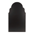 Uttermost Brayden Metal MDF Arch Mirror in Lightly Textured Dark Brown/Gold